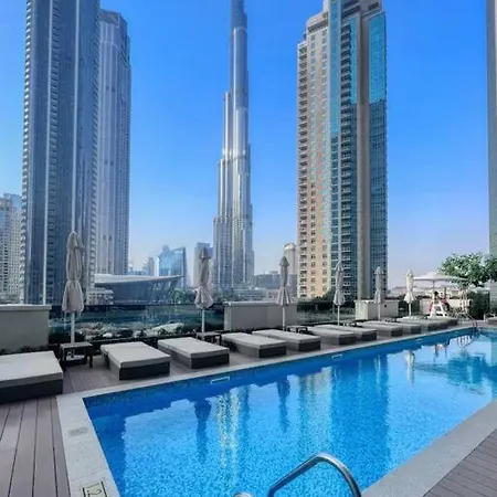 Burj Khalifa View - Modern 1Bdr Apartment Dubai Exterior photo